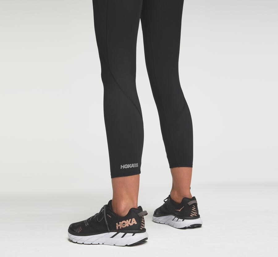 Hoka One One Broek Dames - Performance Crop Tight - Zwart - UF8094352